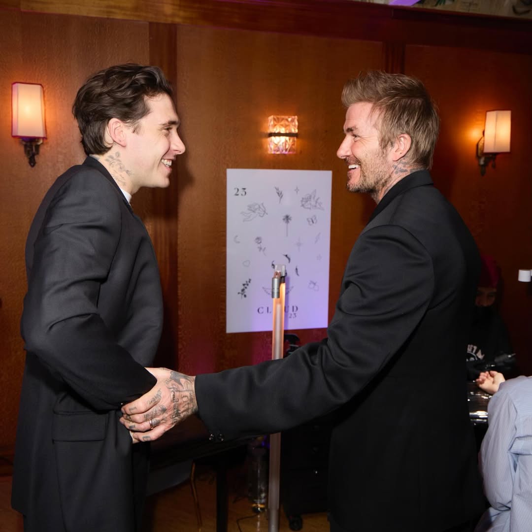 بيكهام وابنه بروكلين