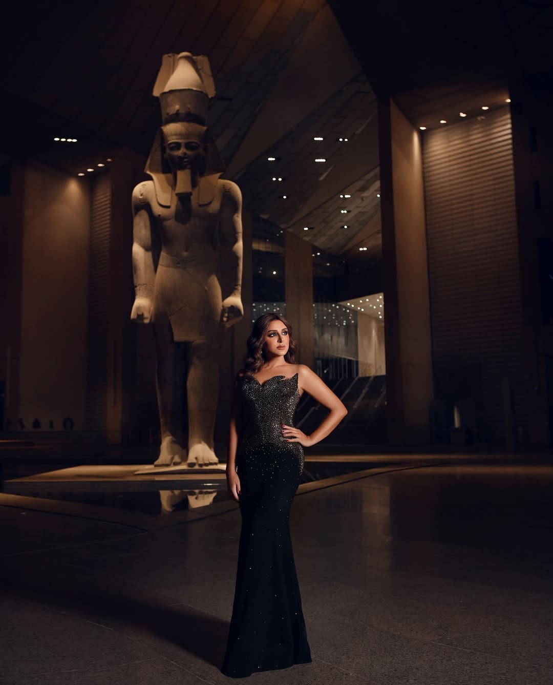 أنغام في زيارة سابقة للمتحف