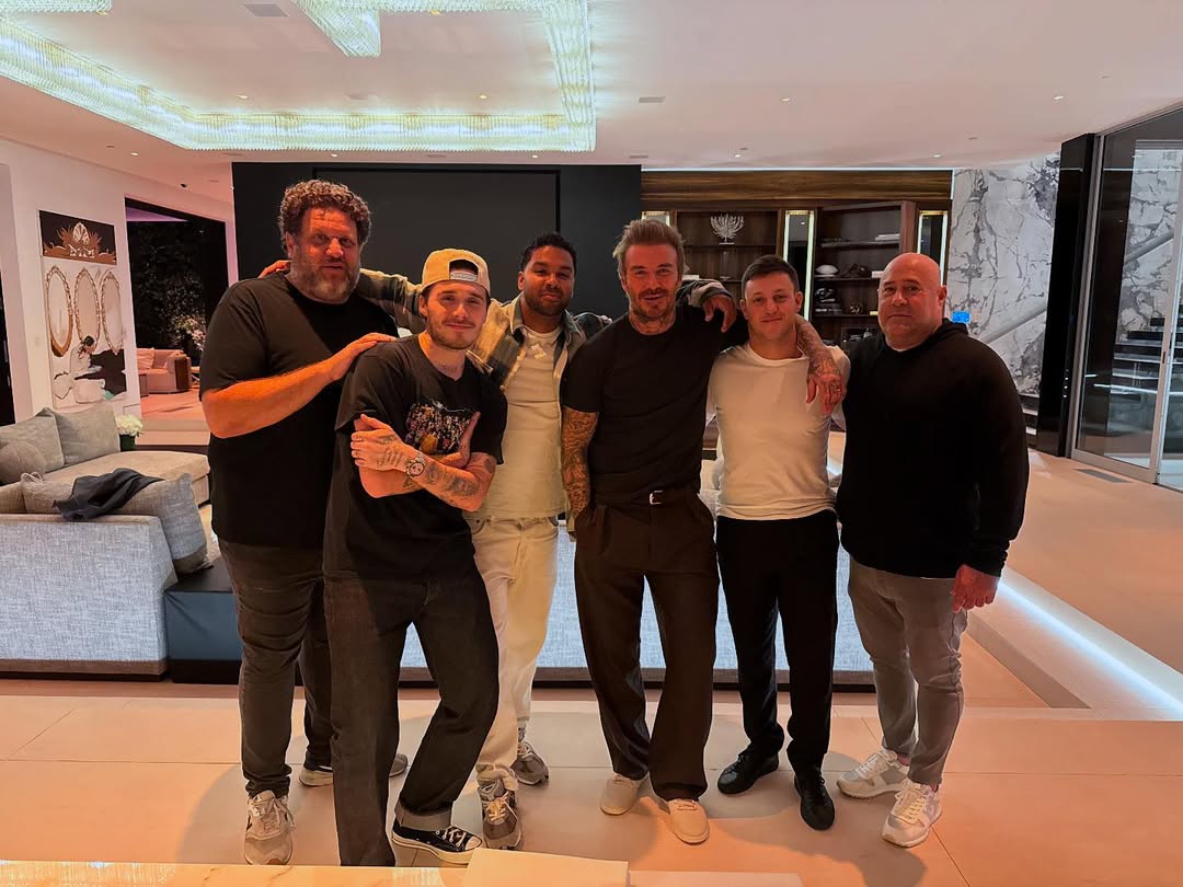 بيكهام وابنه بروكلين