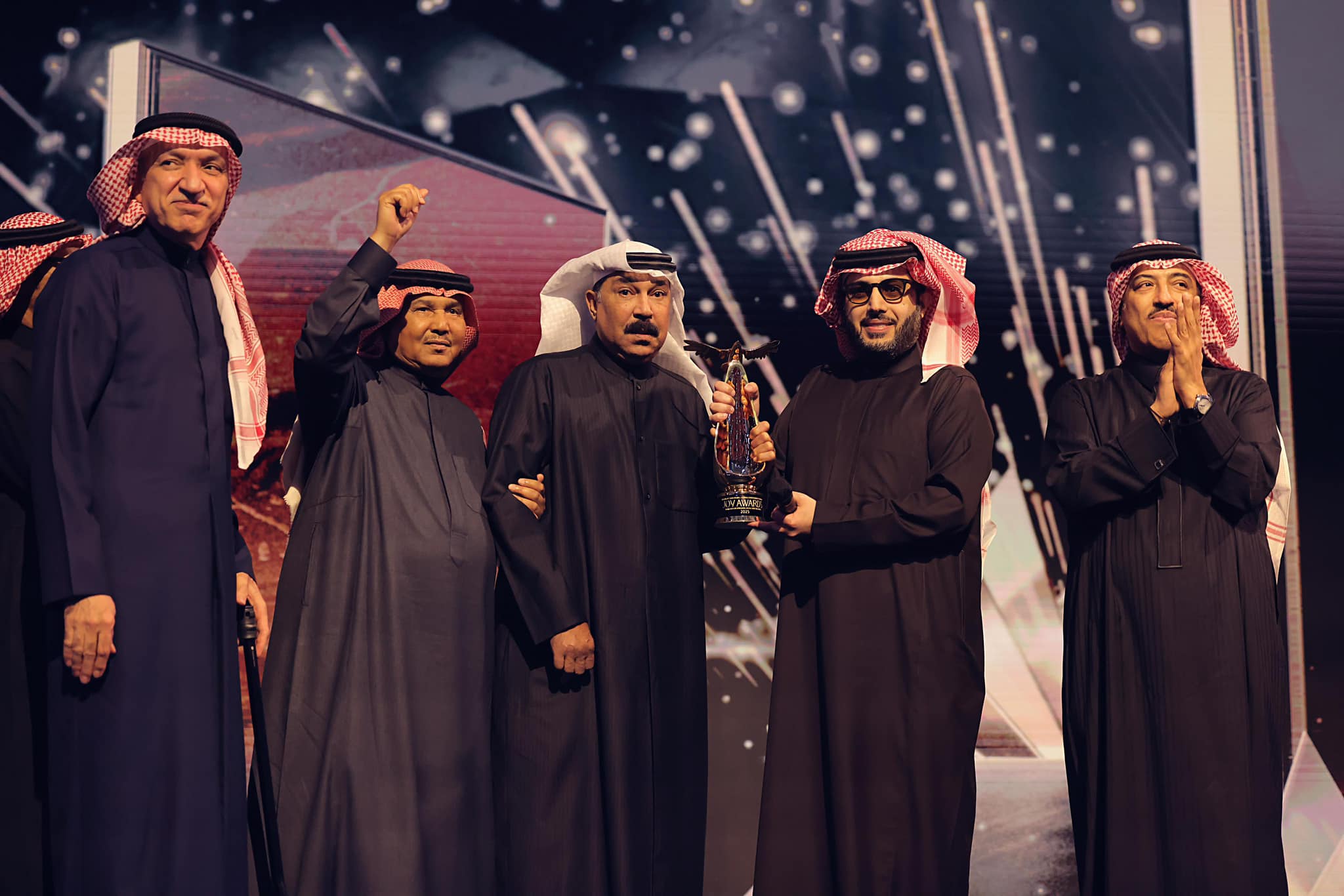 عبد الله الرويشد مع النجوم في حفل جوي أوورد 2025