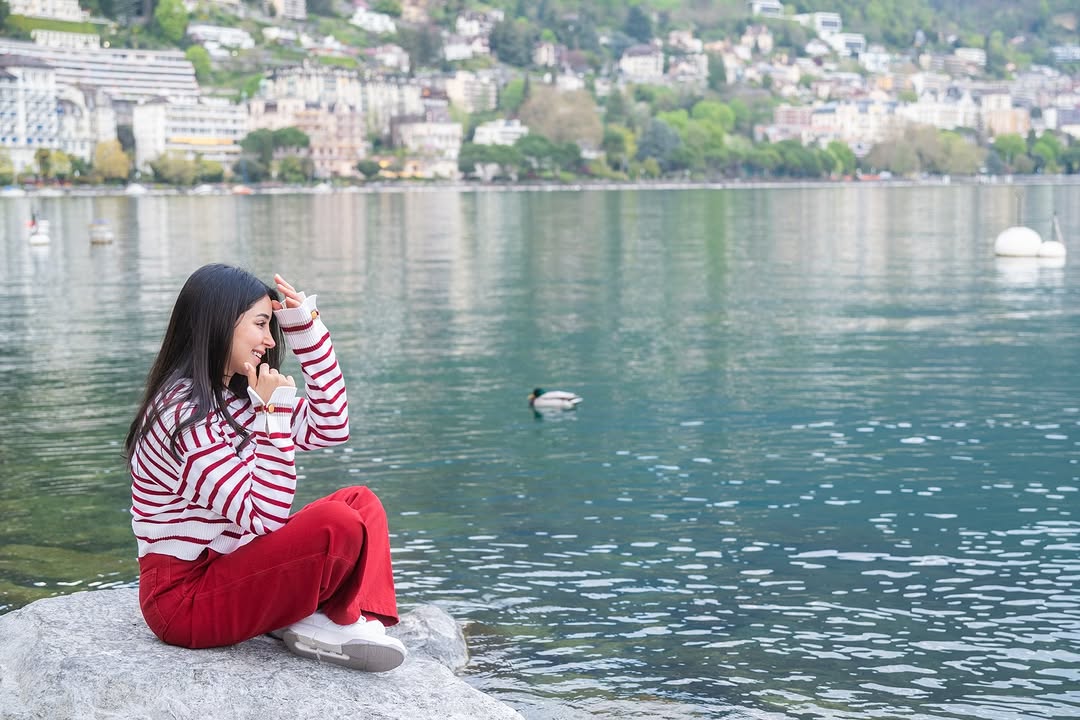 أسيل عمران في مدينة فيفي في سويسرا