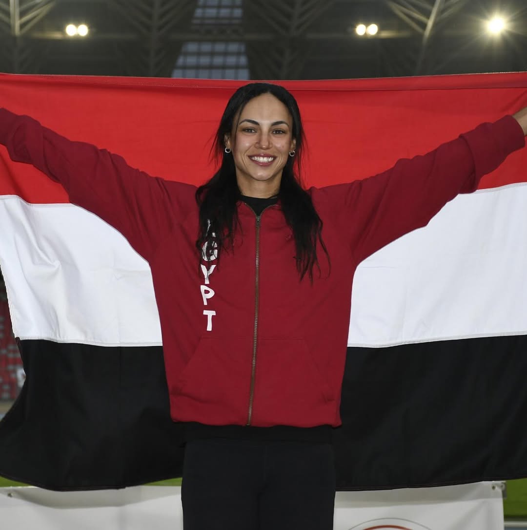 بسنت حميدة في البطولة العربية لألعاب القوى