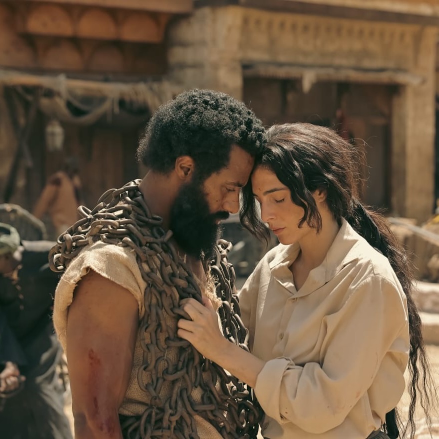 رزان جمال ومحمد رمضان في فيلم "أسد"