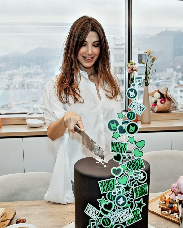 نانسي عجرم تحتفل بعيد ميلادها