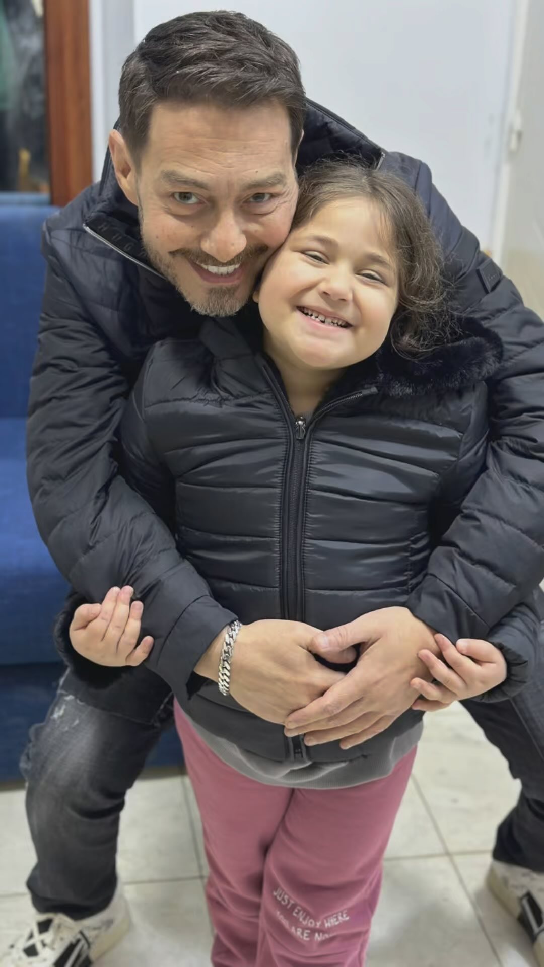 أحمد زاهر وابنته نور