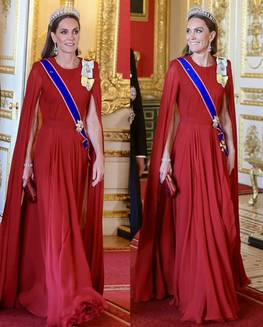 الأميرة كيت "كاترين" في ثلاث مآدب رسمية العام الماضي