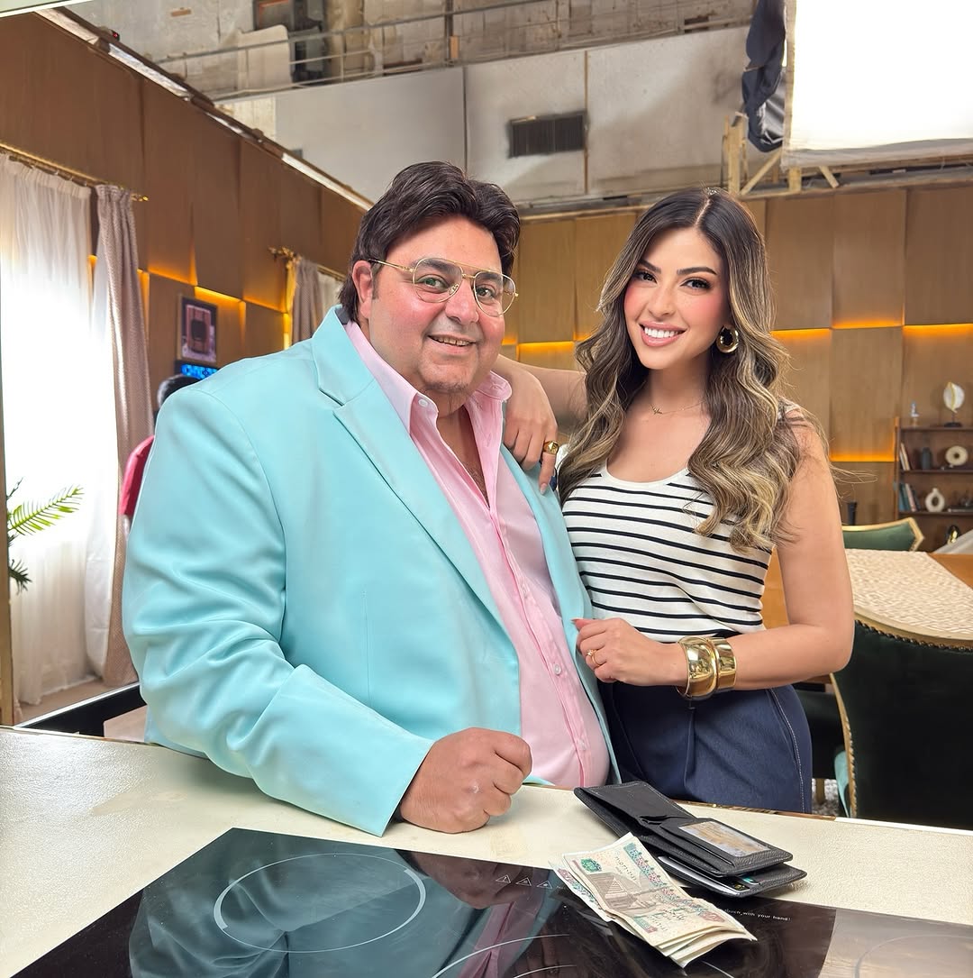 شيكو وميرنا جميل في كواليس مسلسل "اللعبة 5"