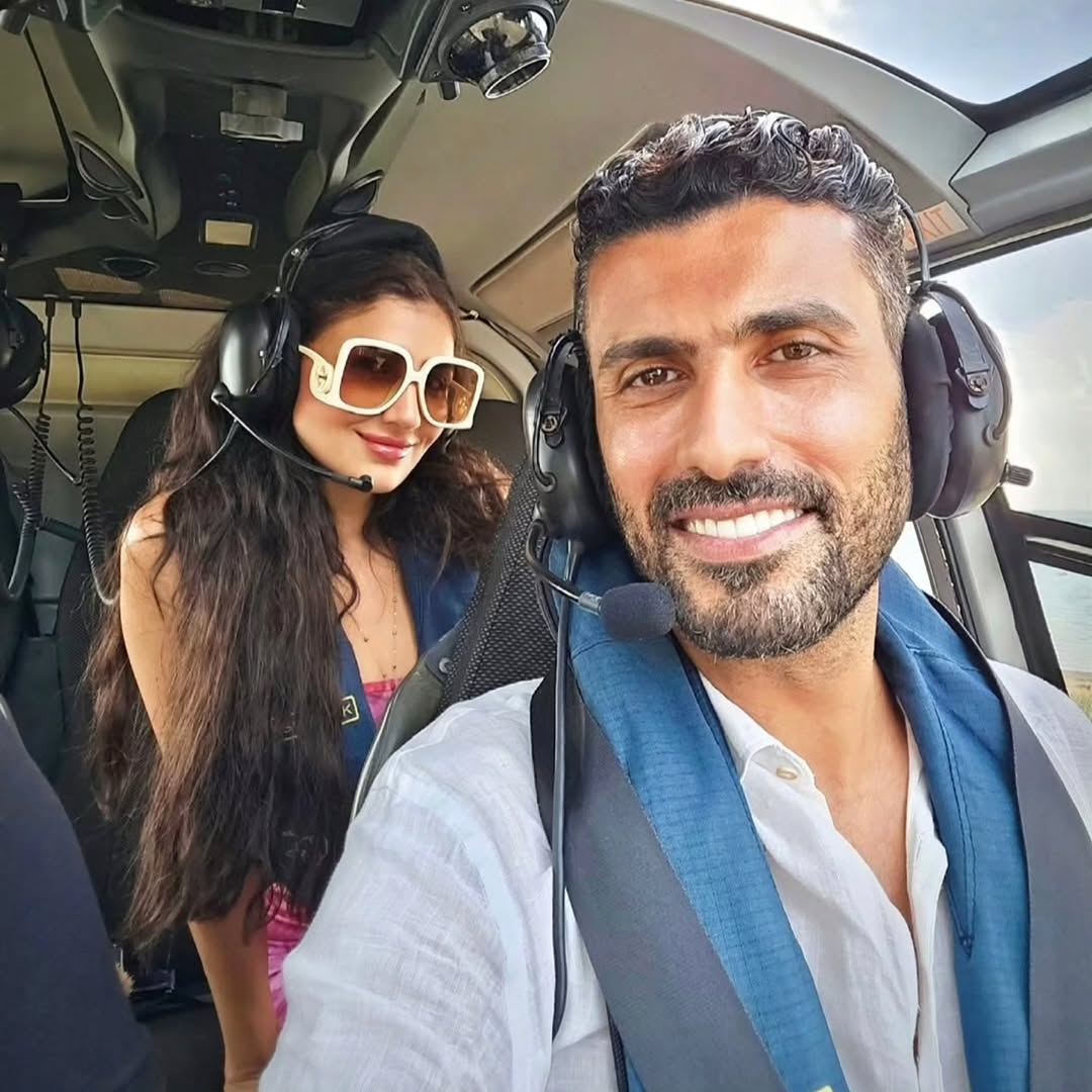 مي عمر تحتفل بعيد ميلاد محمد سامي