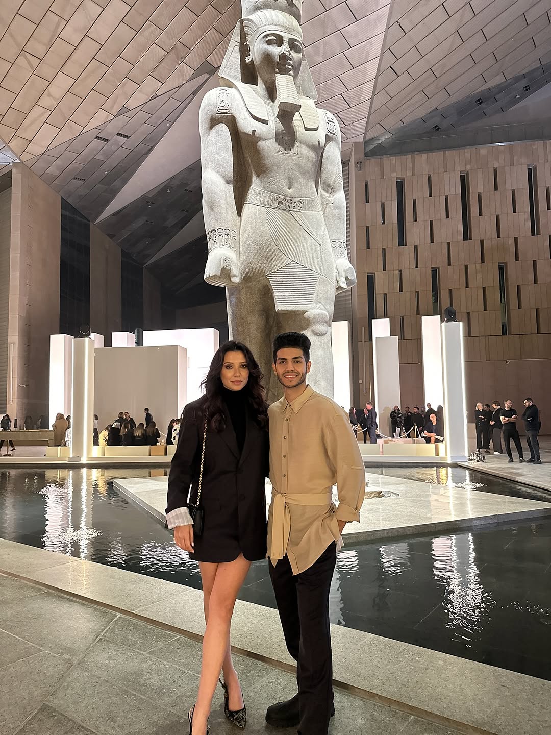 مينا مسعود في زيارة سابقة إلى المتحف المصري الكبير
