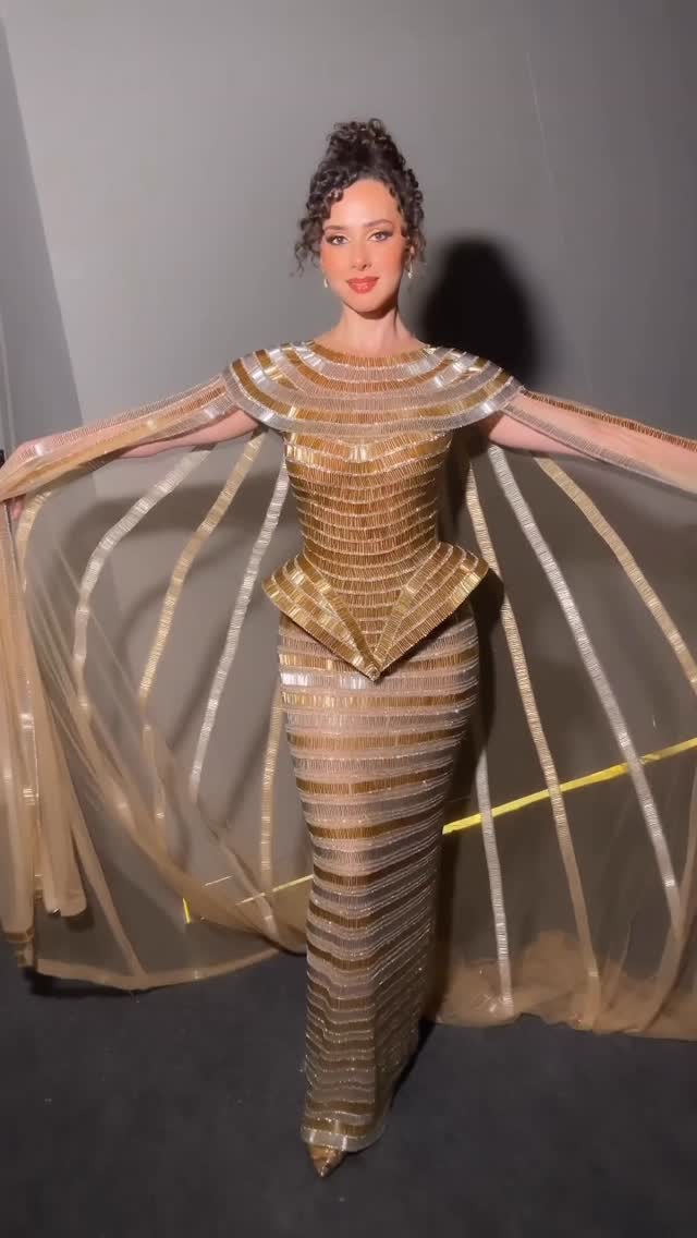 شيرين أحمد في حفل المتحف المصري الكبير