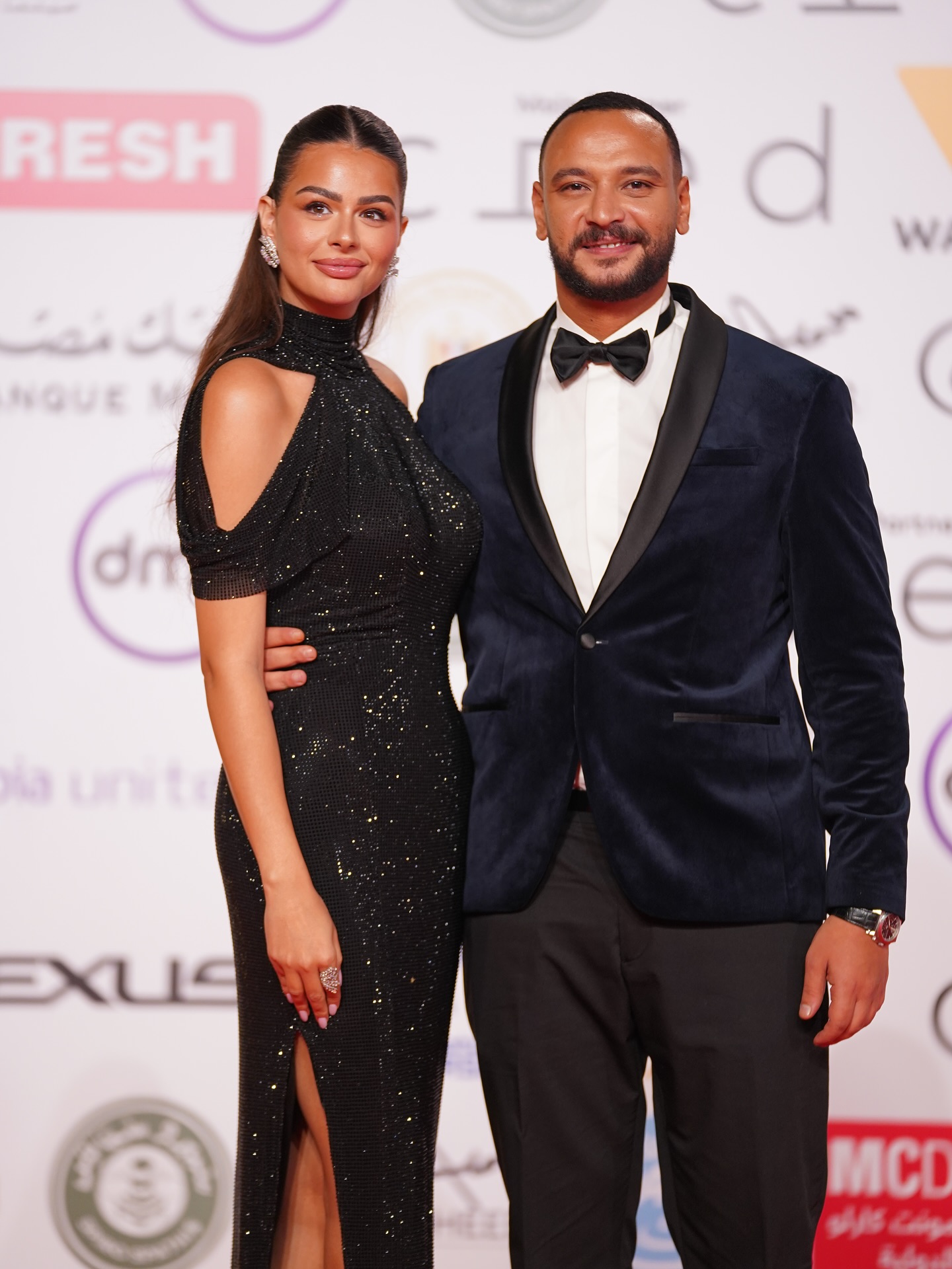 هنادي مهنا وأحمد خالد صالح في المهرجان