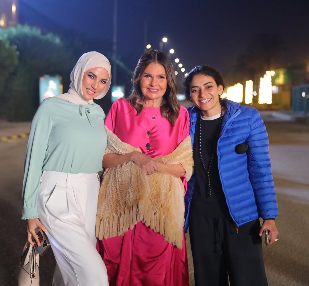 يسرا ودرة في كواليس فيلم "الست لما"