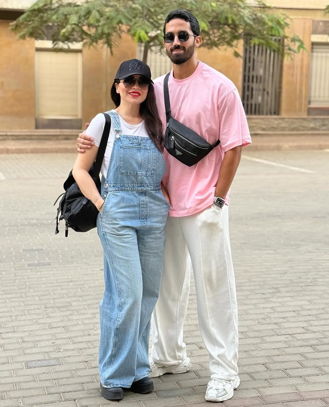 مي عز الدين وزوجها أحمد تيمور في أحدث ظهور