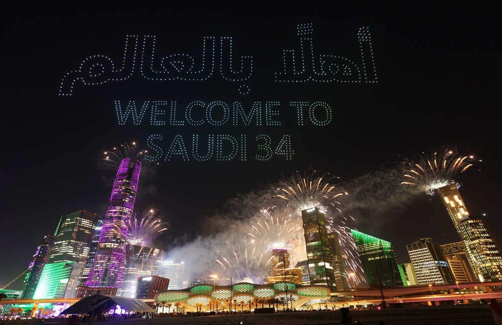 الاحتفالات بعد الإعلان عن استضافة السعودية لكأس العالم / Christophe Viseux/Getty Images