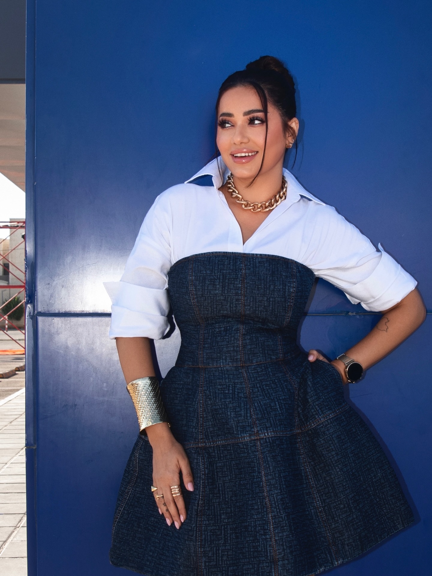 رحمة رياض بأناقة الجينز العصري