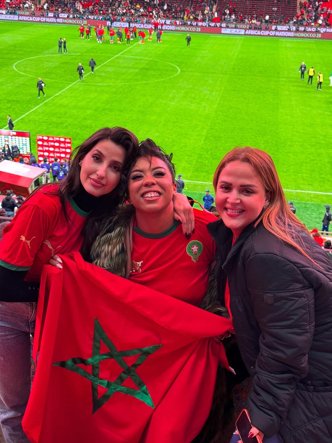 نورا فتحي وجيلان في افتتاح بطولة أفريقيا