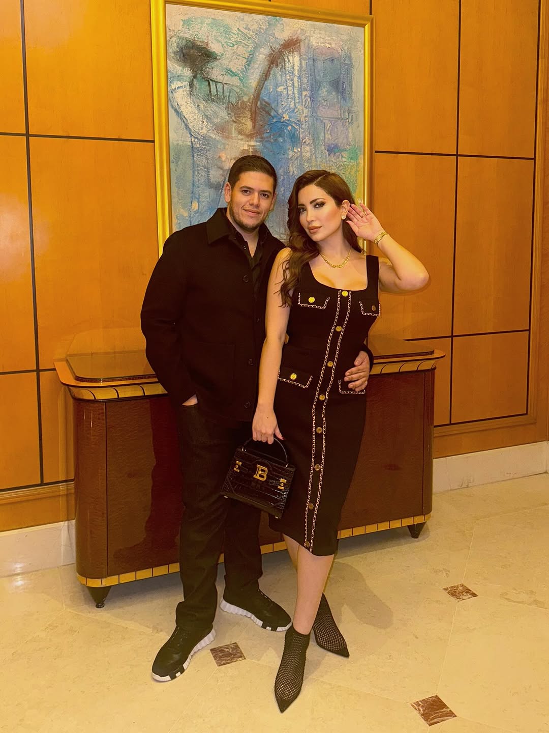 نسرين طافش وزوجها