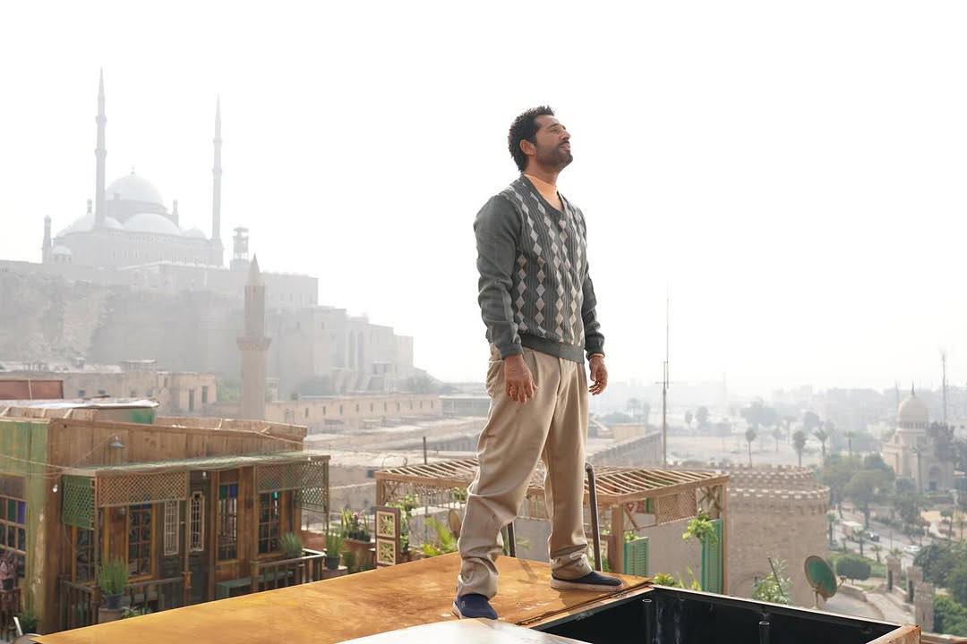 عمرو سعد أمام قلعة صلاح الدين الأيوبي