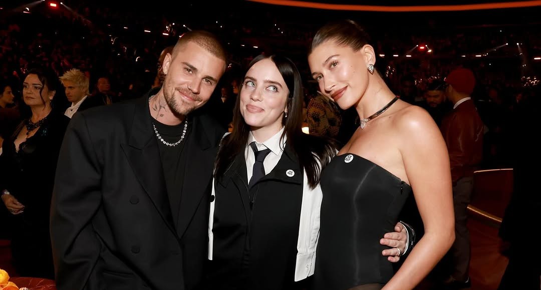 جاستن بيبر وهايلي بالدوين وبيلي إيليش