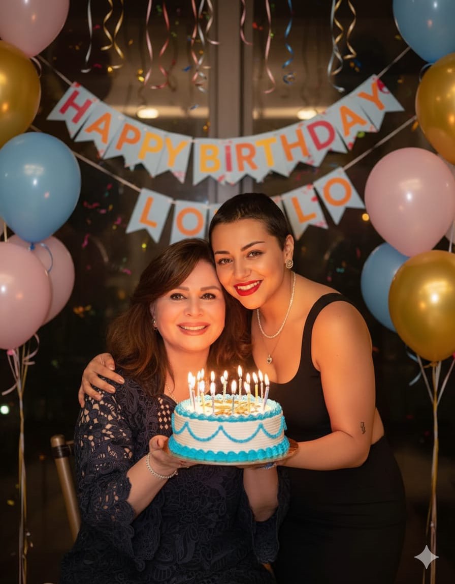 إلهام شاهين وابنة شقيقتها