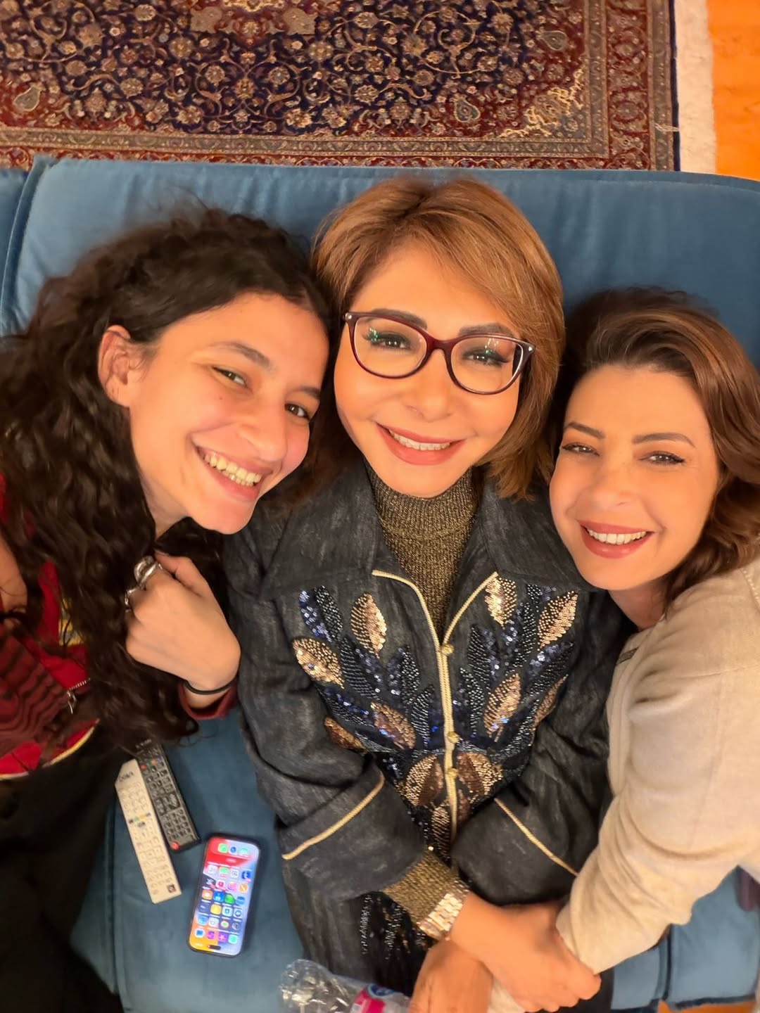 لميس الحديدي مع منال سلامة وأميرة أديب