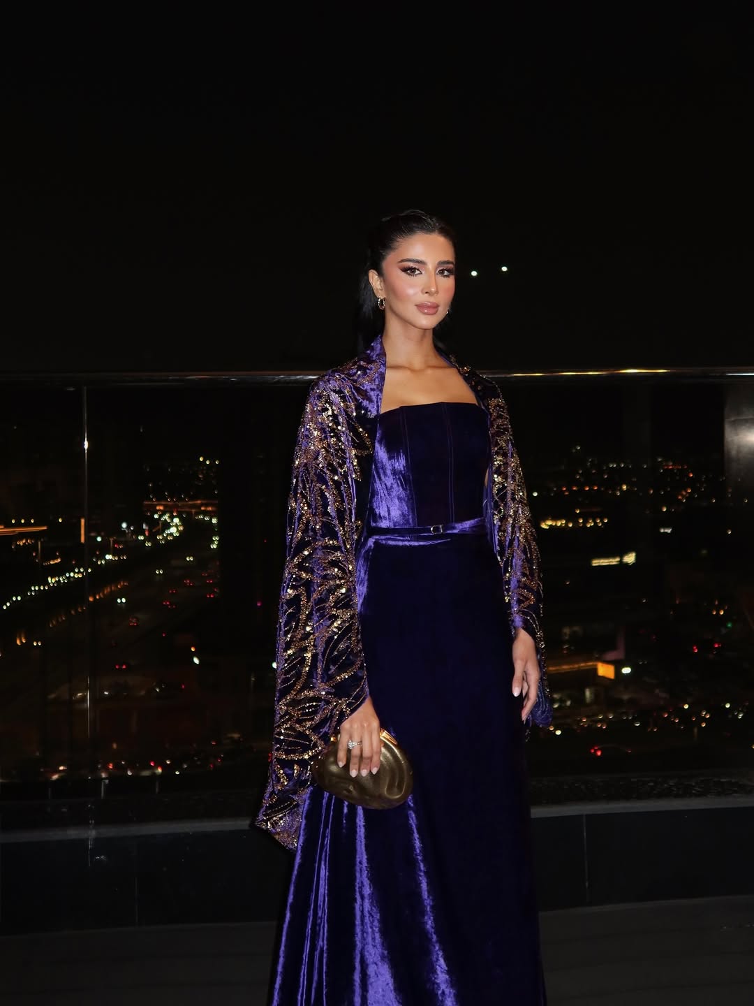 ​  رهف الحربي بإطلالة الفستان البنفسجي  ​