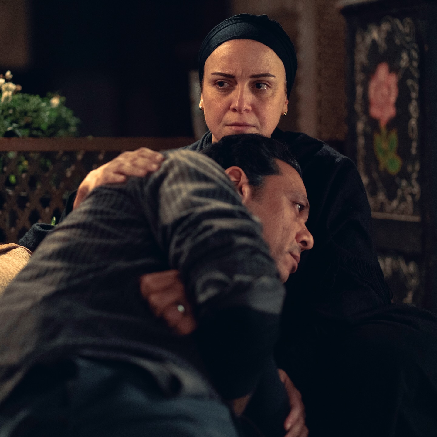 ريهام عبد الغفور وحمزة العيلي في مسلسل "حكاية نرجس"