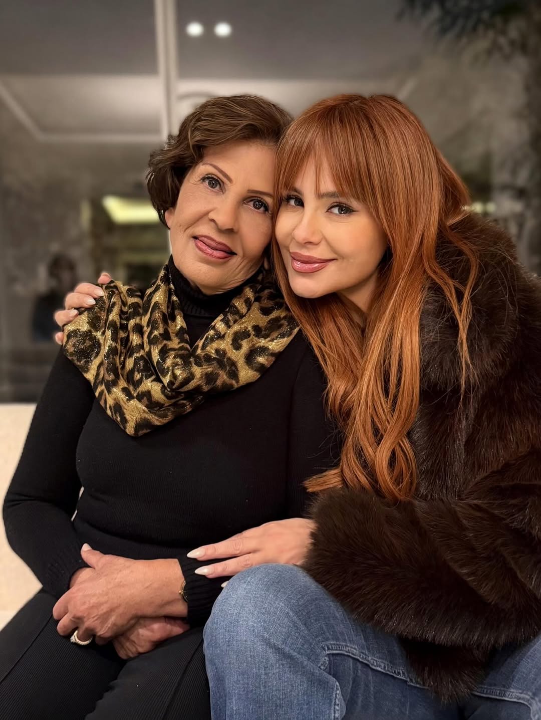 كارول سماحة ووالدتها