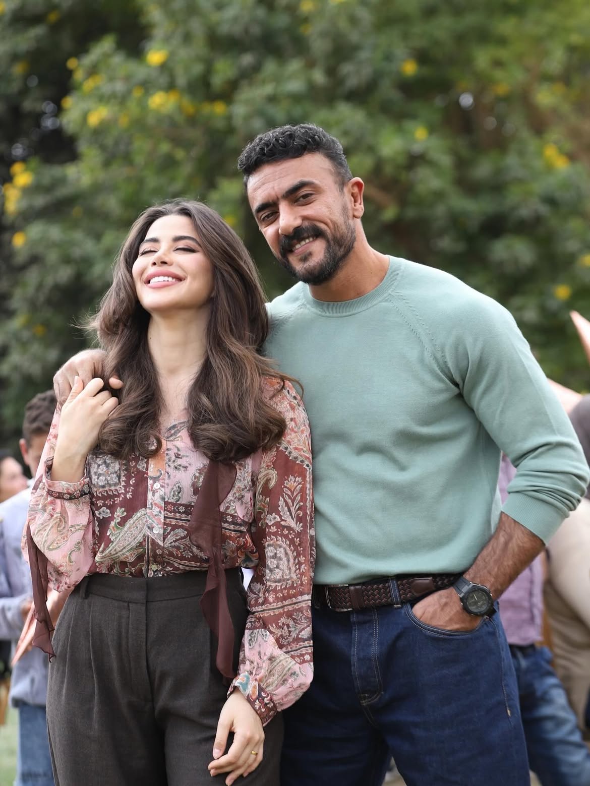 يارا السكري وأحمد العوضي