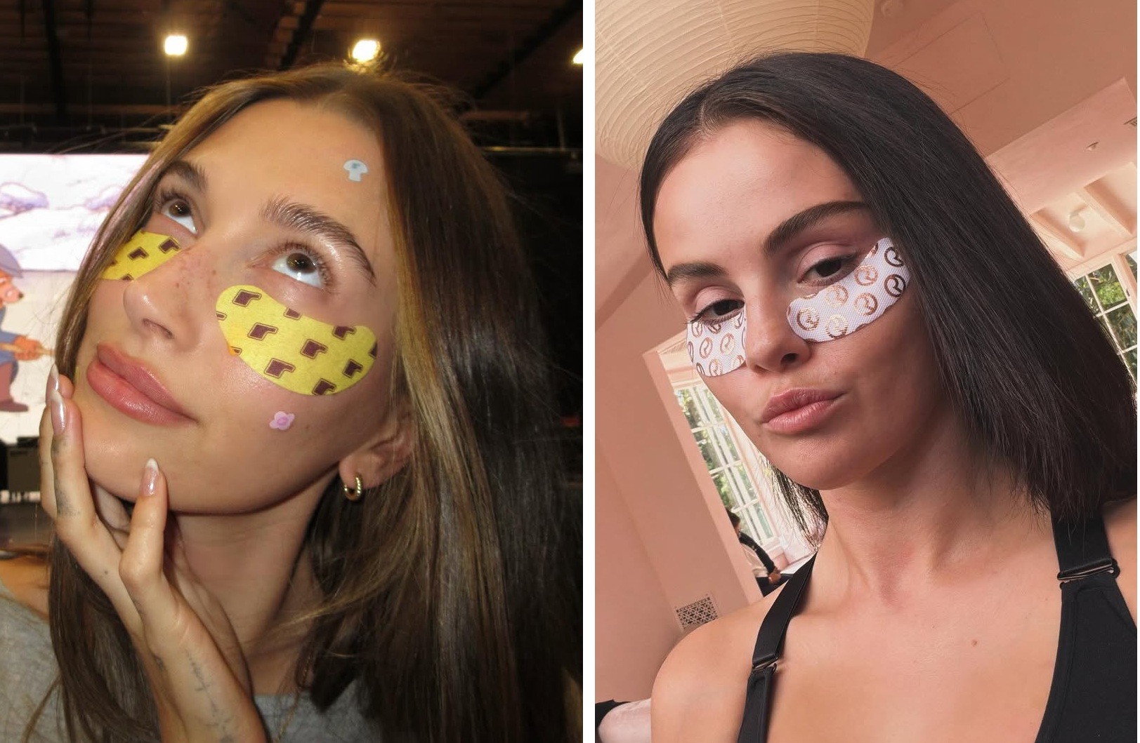 سيلينا غوميز وهايلي بيبر: لماذا أصبحت لاصقات العين ترند الجمال العالمي؟