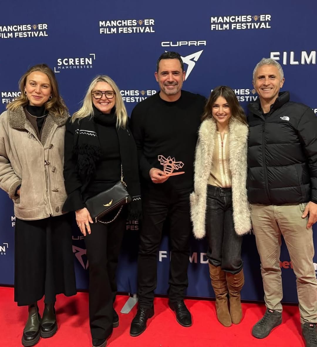 ظافر العابدين وزوجته في مهرجان مانشستر