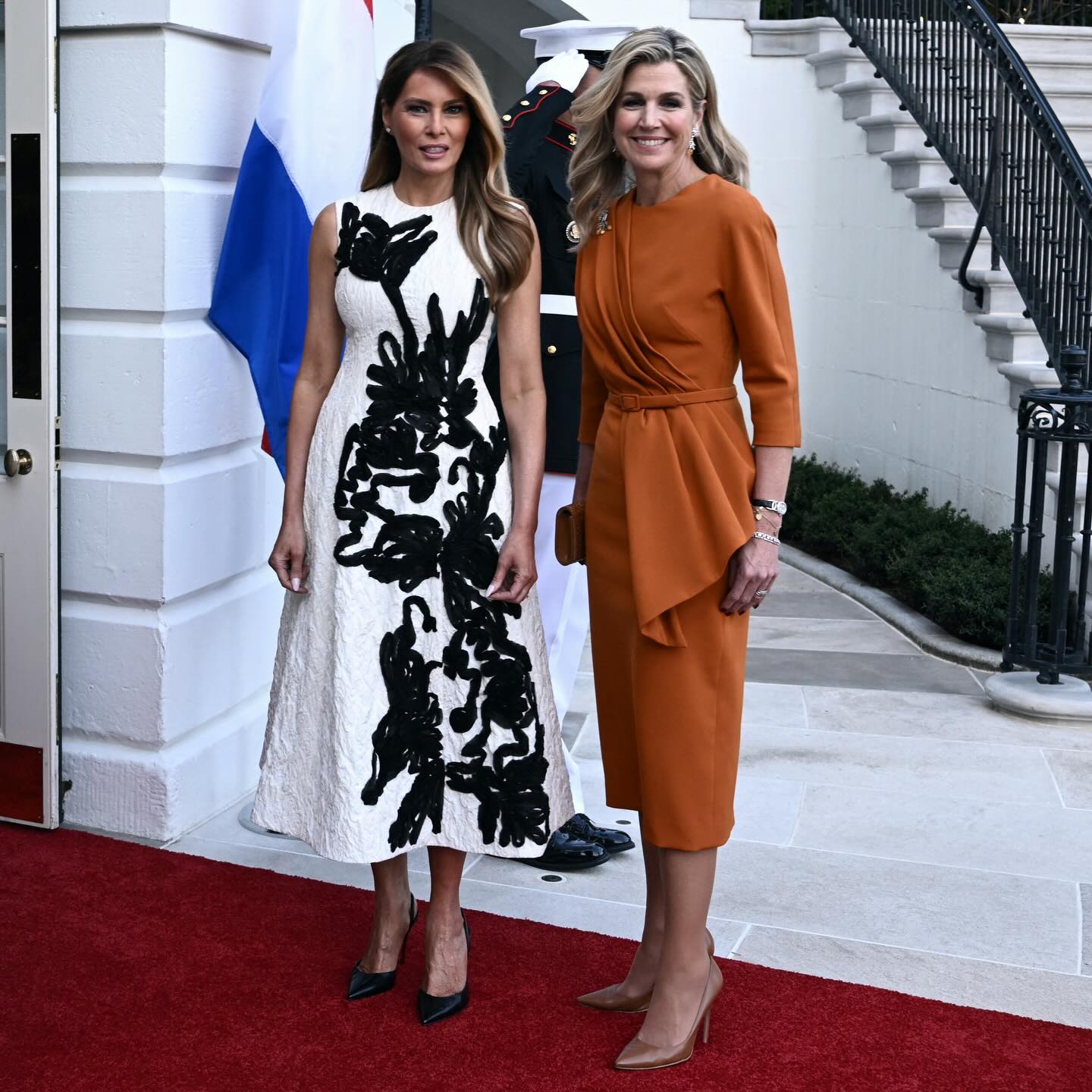 الملكة ماكسيما.. توهج برتقالي يجسد الهوية الهولندية