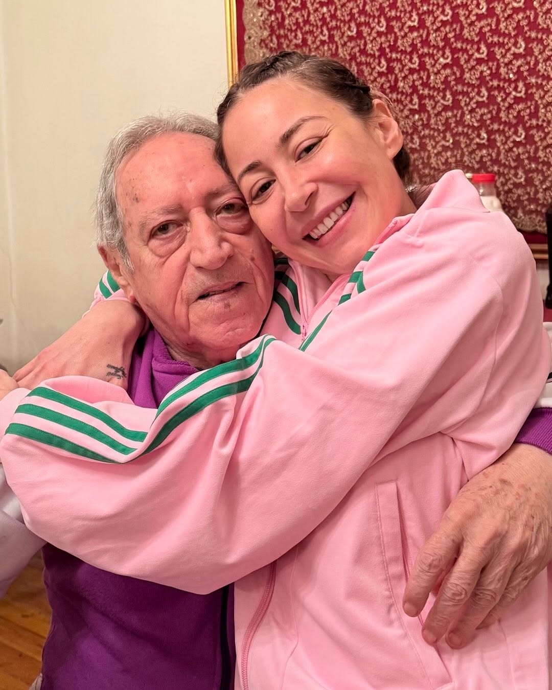 منة شلبي ووالدها الراحل