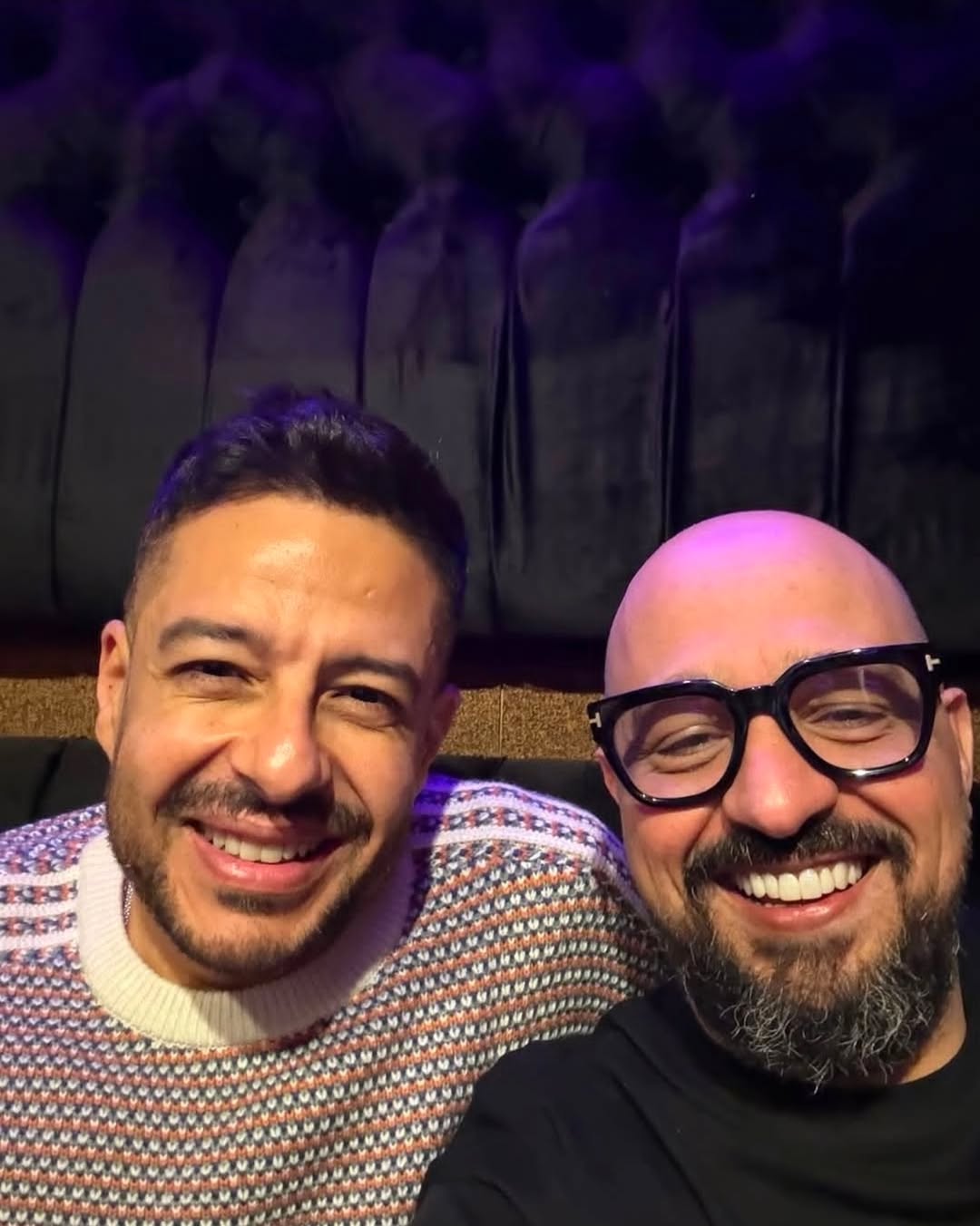 محمد حماقي والموزع توما