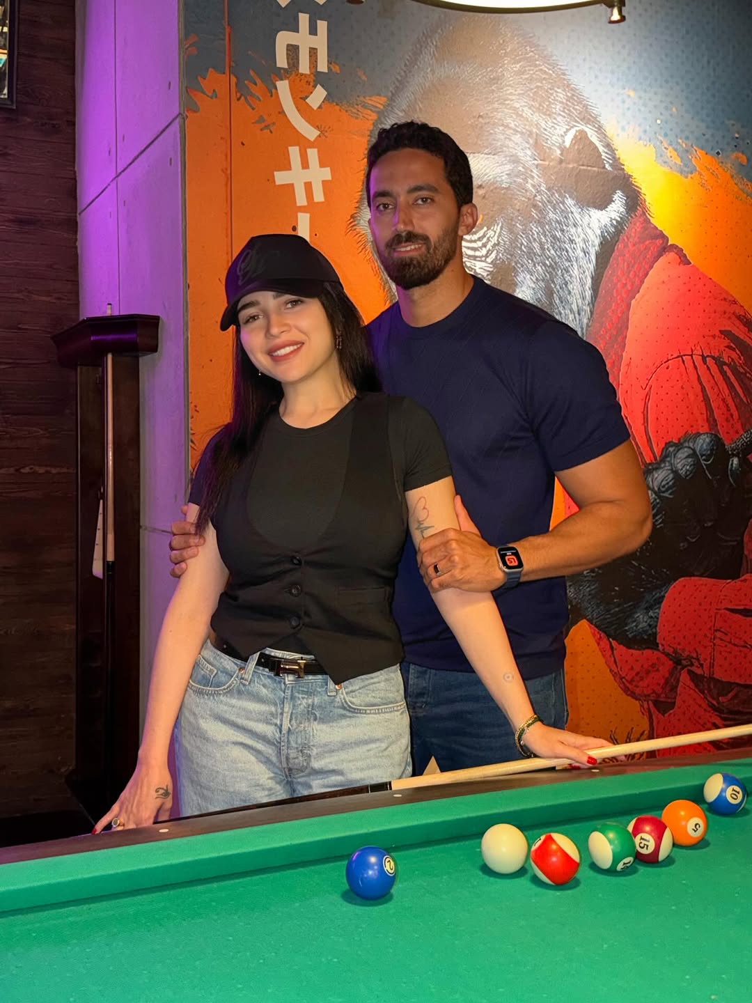 مي عز الدين وزوجها أحمد تيمور في أحدث ظهور