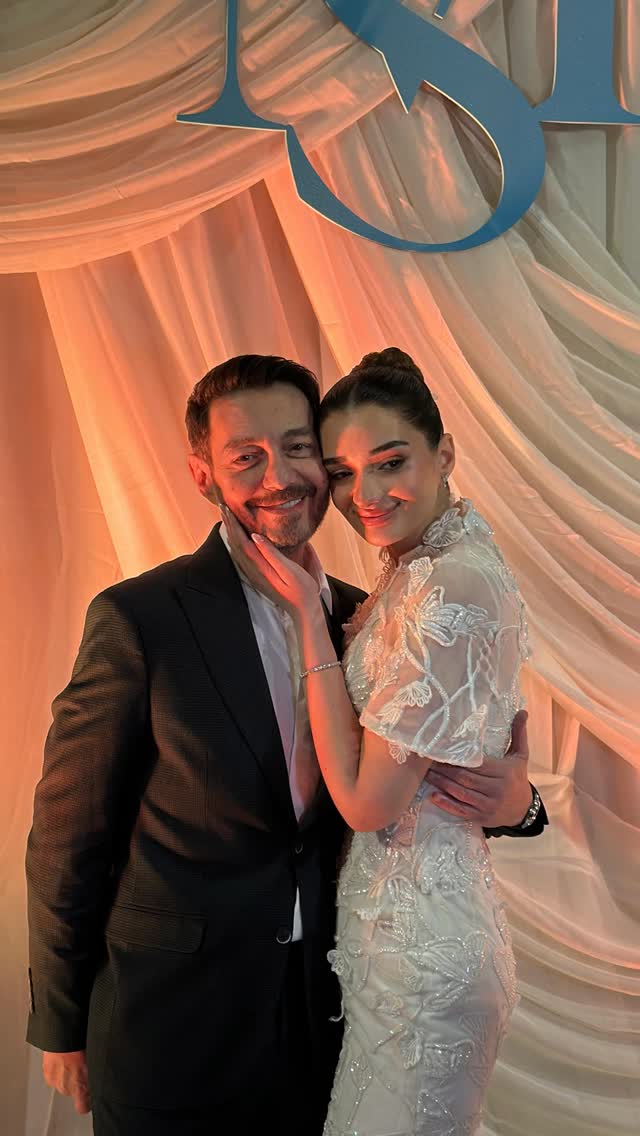 ملك زاهر ووالدها أحمد زاهر