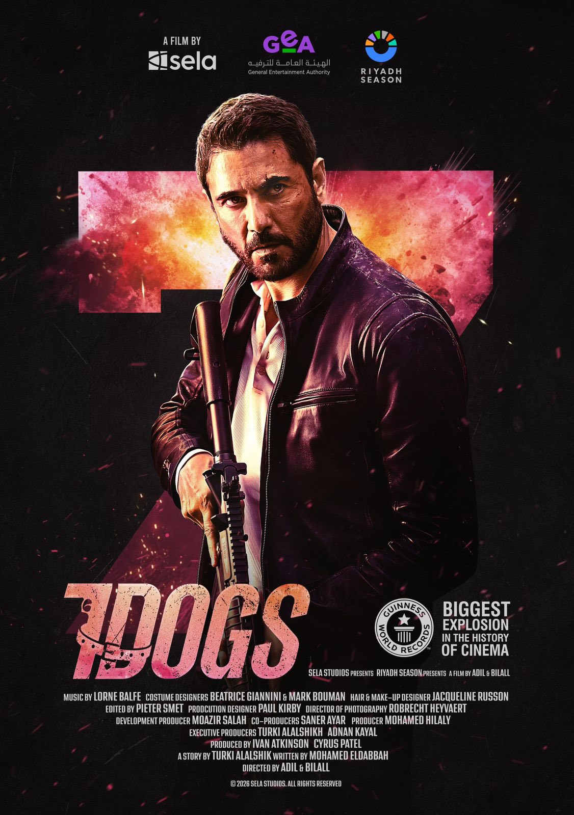 أحمد عز يتصدر بوستر فيلم "7Dogs