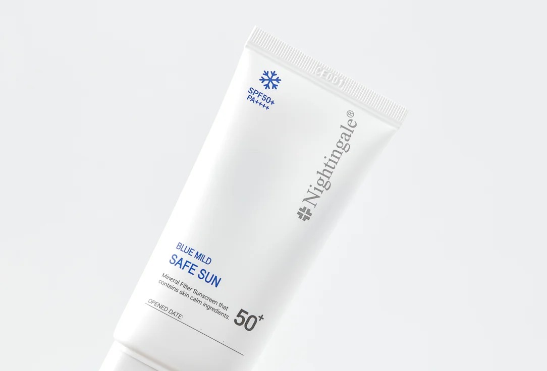 Soothing sunscreen SPF 50+ PA++++ Nightingale Blue mild safe sun