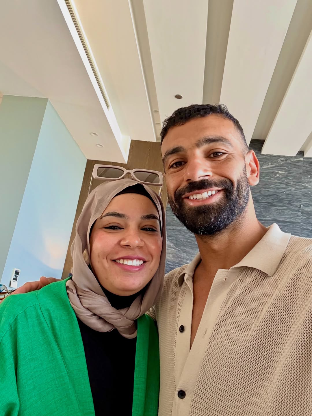 محمد صلاح وشقيقته رباب