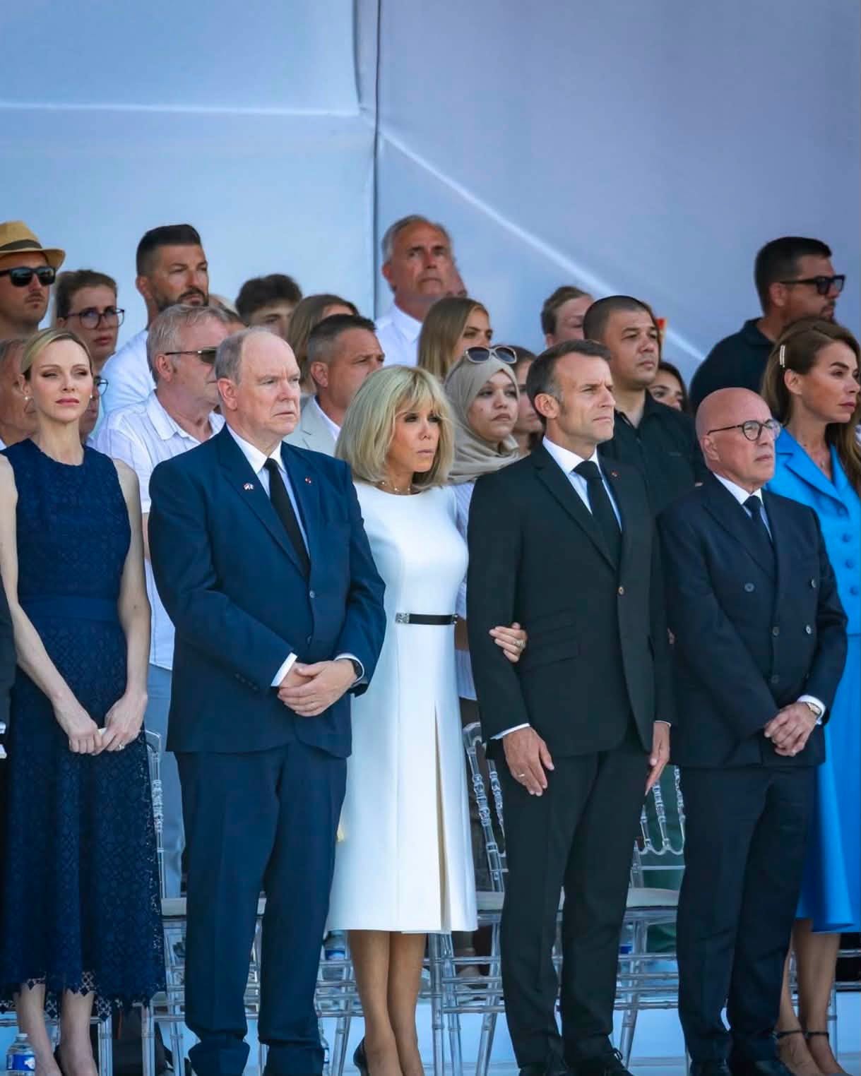 انضم الزوجان الملكيان من موناغاسك إلى الرئيس الفرنسي إيمانويل ماكرون وزوجته بريجيت ماكرون