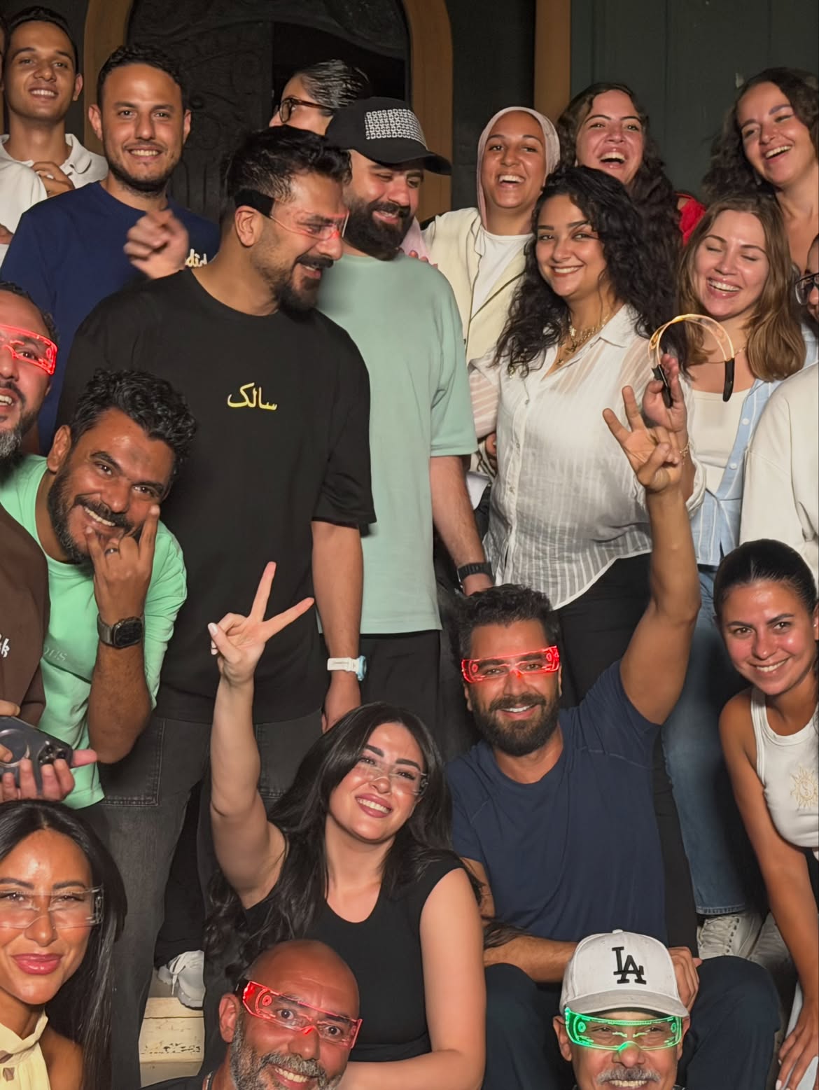 معتصم النهار وزملائه في مسلسل "أنا إنت"