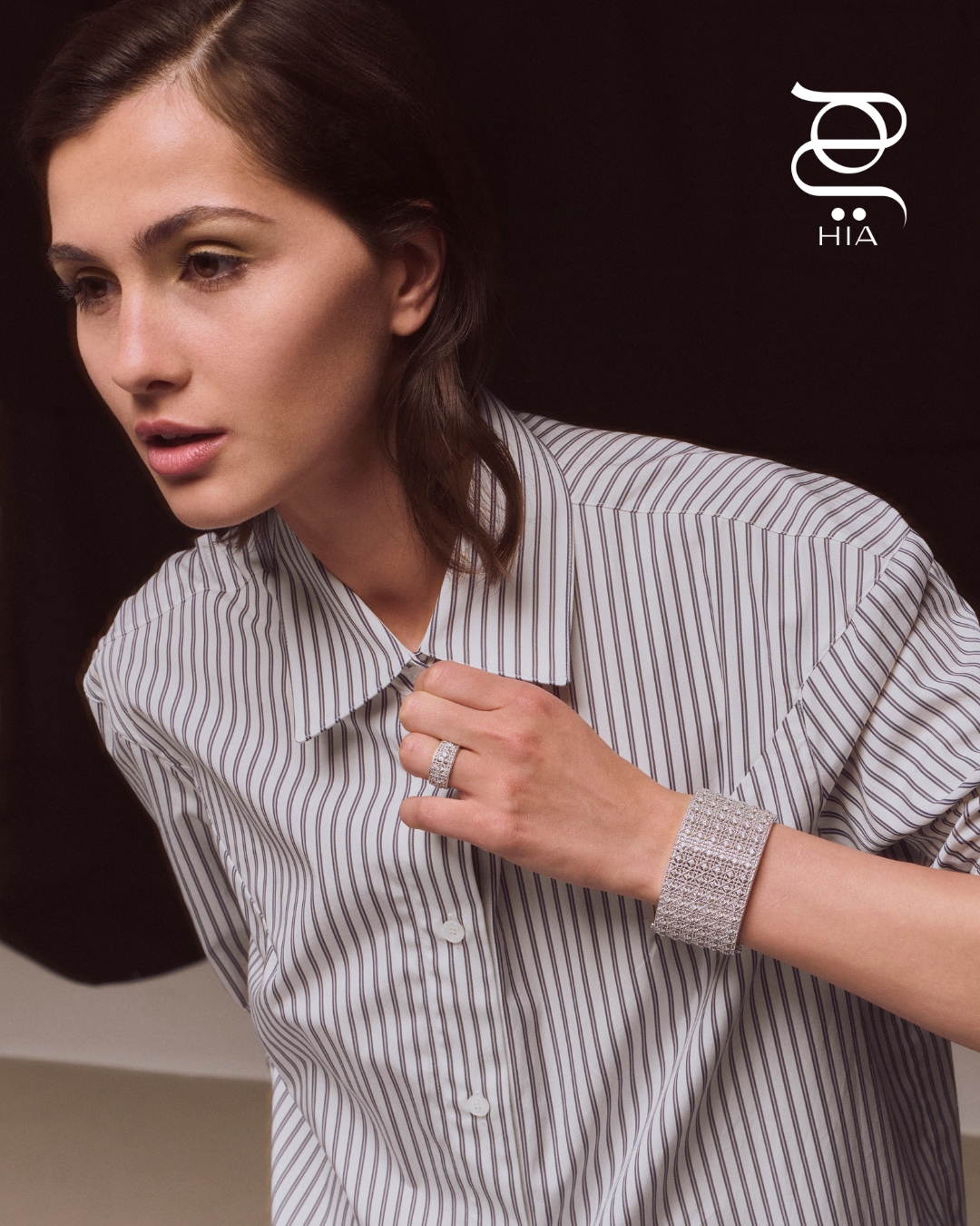 خاتم وسوار ‏MY DIOR‏ من الذهب الأبيض والماس جميع المجوهرات من "ديور جولري" ‏DIOR JEWELRY‏ ‏