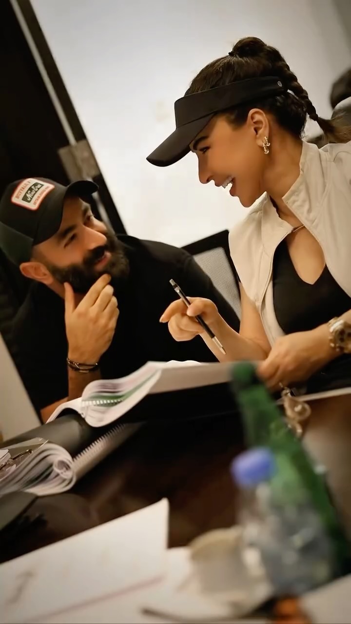 ماغي بو غصن في كواليس مسلسل "الريسة"