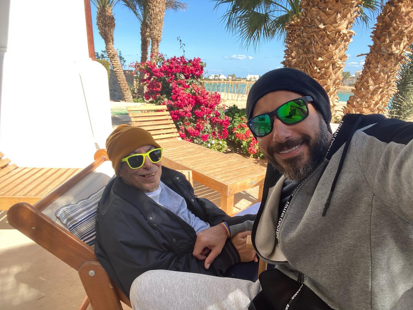 أحمد السعدني ووالده صلاح السعدني