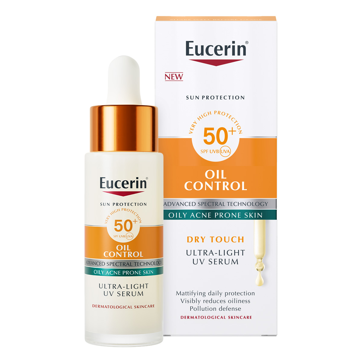 سيروم واقٍ من الشمس يتحكم باللمعان: EUCERIN Sun Oil Control Daily UV Serum SPF 50+  