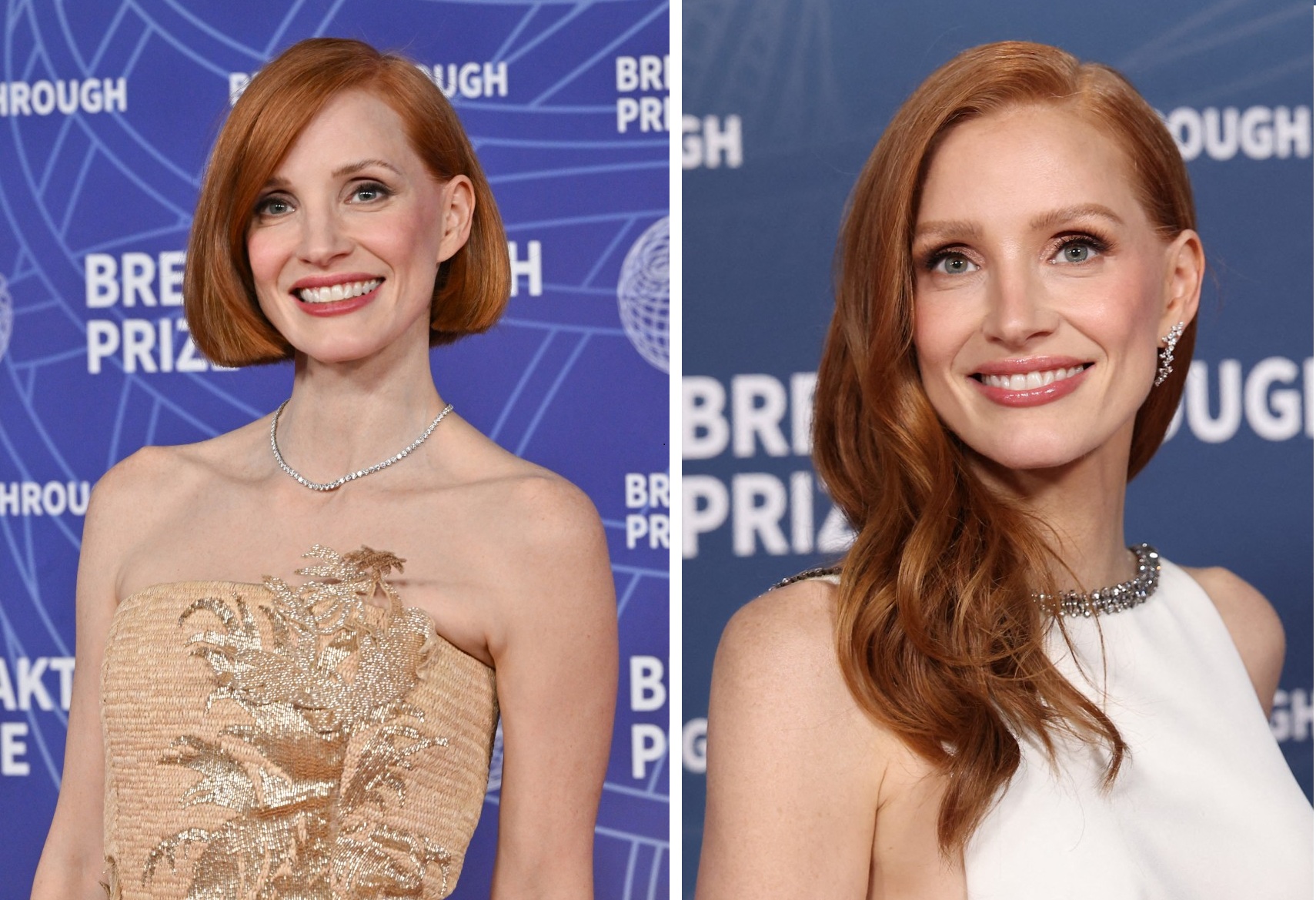  جيسيكا شاستين قبل وبعد قص الشعر .. إي إطلالة ناسبتها أكثر؟