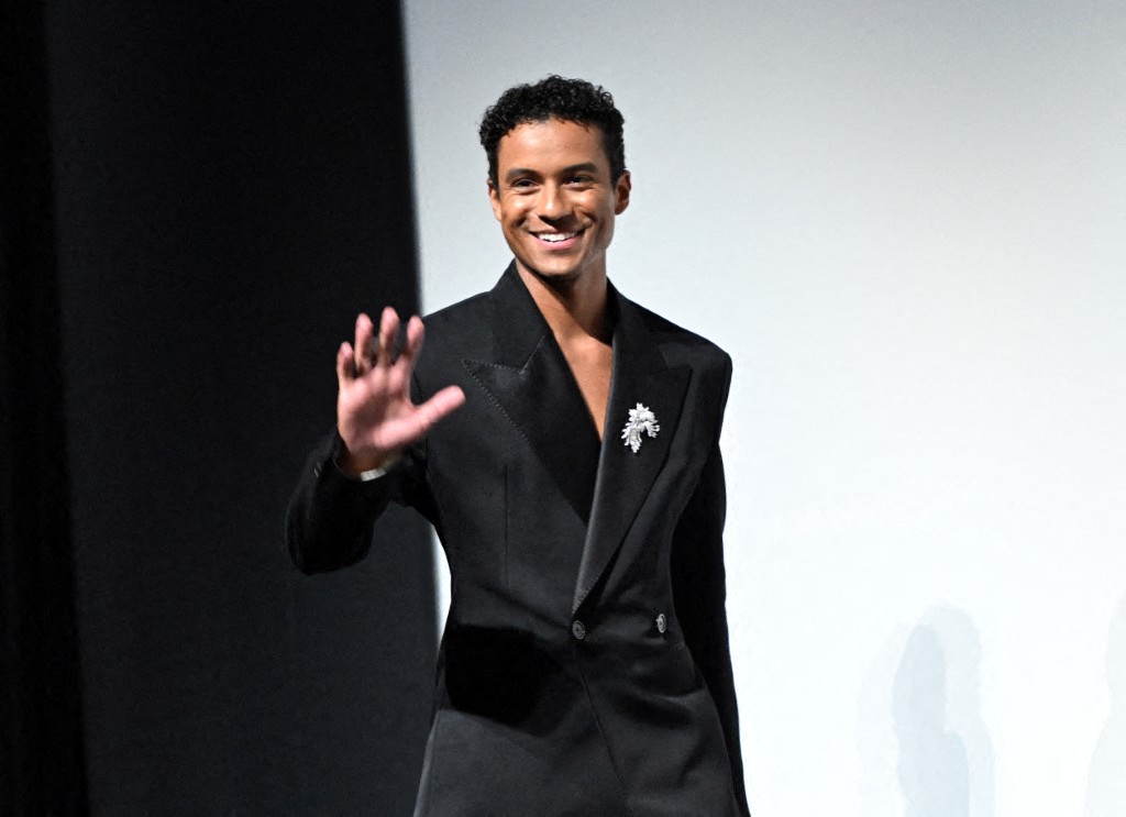 الممثل Jaafar Jackson بطل فلم Michael. الصورة من AFP