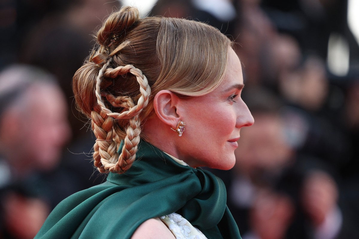 رسمات المكياج المشمشي المات بأسلوب Diane Kruger