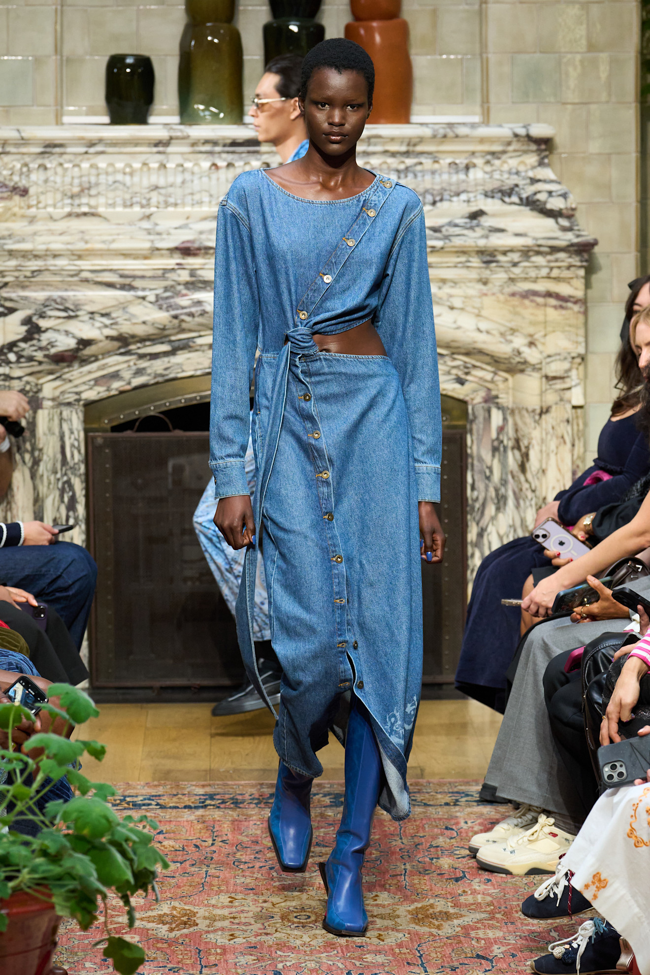 Ahluwalia فستان دنيم من