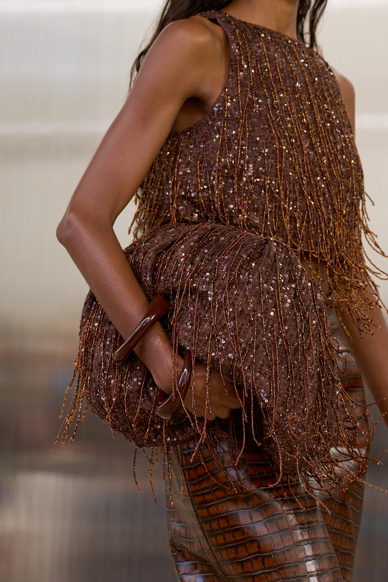 Aje حقيبة الشراشيب للسهرات من